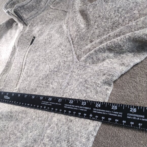 Woolrich Men’s XL Greige Fleece 1/4 Zip Pullover w/ Zip Pockets Outdoor Hiking - Picture 5 of 8